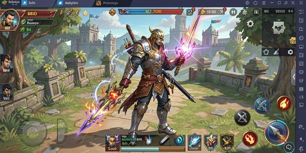 Screenshot dari gameplay yang menampilkan aksi strategis di 88ID.