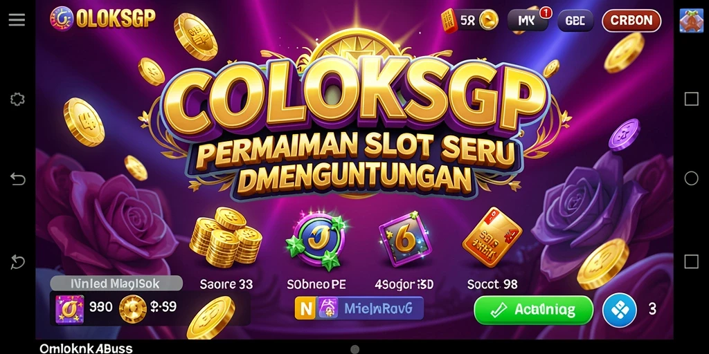 Tampilan gameplay menarik dari COLOKSGP dengan mesin slot yang bervariasi.