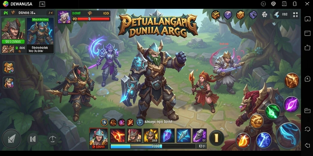 Tampilan gameplay seru dari DEWANUSA dengan aksi bertempur yang menegangkan.