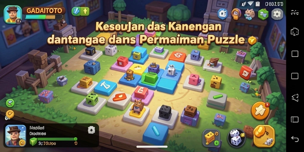 Gameplay menantang GADAITOTO dengan berbagai teka-teki menarik.