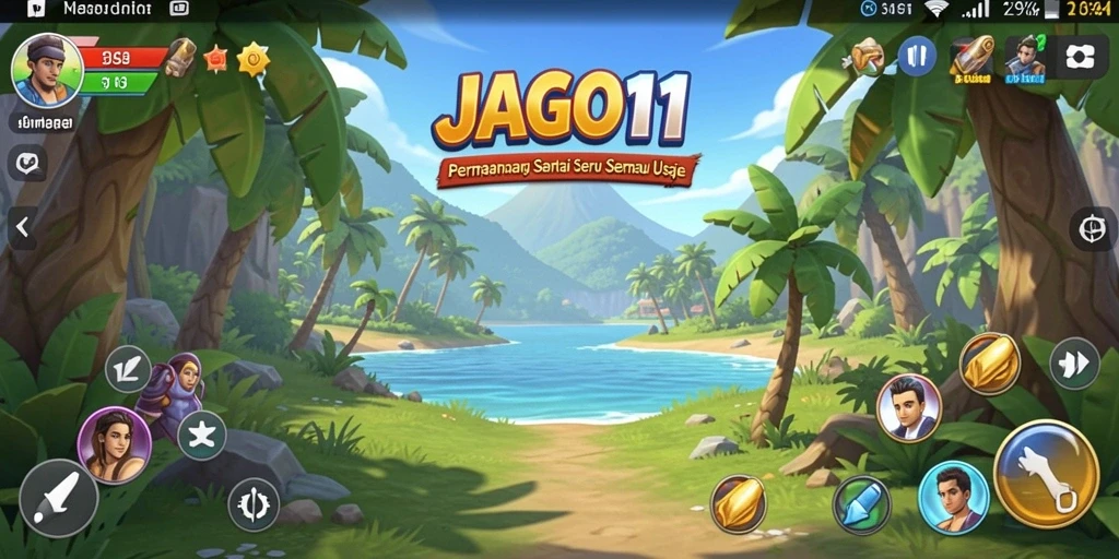 Tampilan menarik dari gameplay JAGO11 yang menyenangkan dan interaktif.