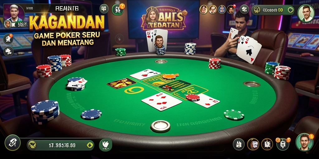 Tampilan seru gameplay Poker KAGANDAN yang menantang.