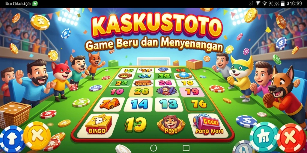 Tampilan menarik dari gameplay Bingo di KASKUSTOTO.