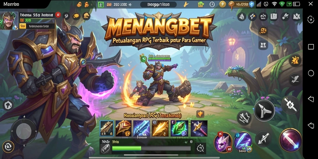Tampilan gameplay RPG yang memukau dan menantang.