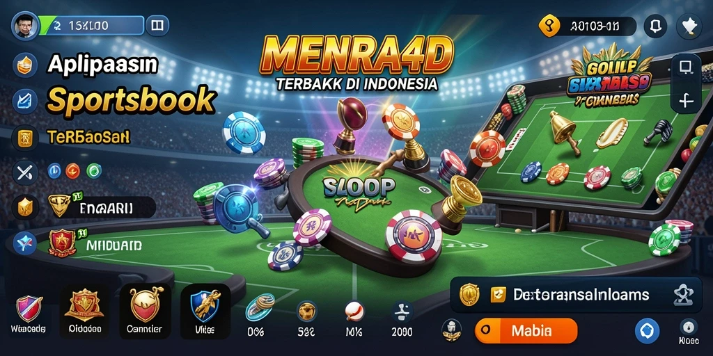 Tampilan dashboard MENARA4D dengan berbagai pilihan taruhan.