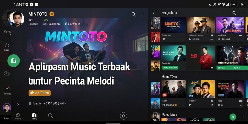 Screenshot utama MINTOTO menampilkan antarmuka pengguna yang menarik dan interaktif.