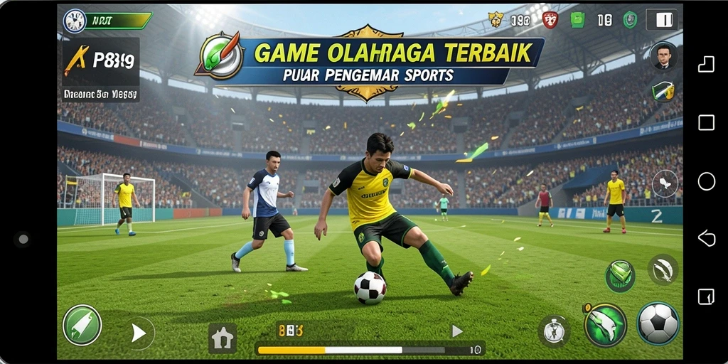 Tampilan gameplay menarik dari RAP89 yang penuh aksi olahraga.