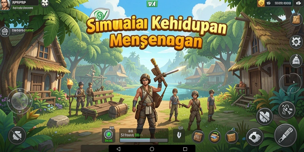 Tampilan gameplay RPRPRP menampilkan karakter dan lingkungan interaktif.