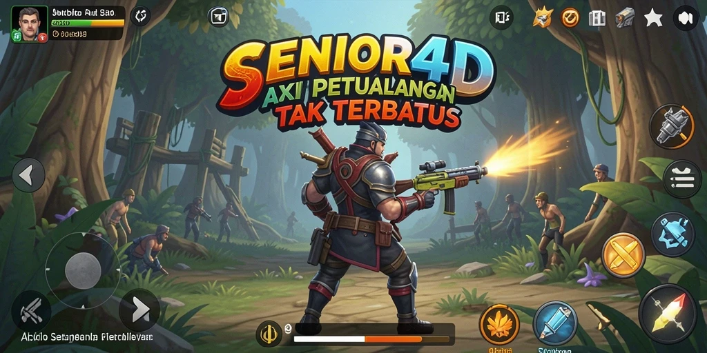 Tampilan aksi mendebarkan dalam SENIOR4D yang penuh tantangan.