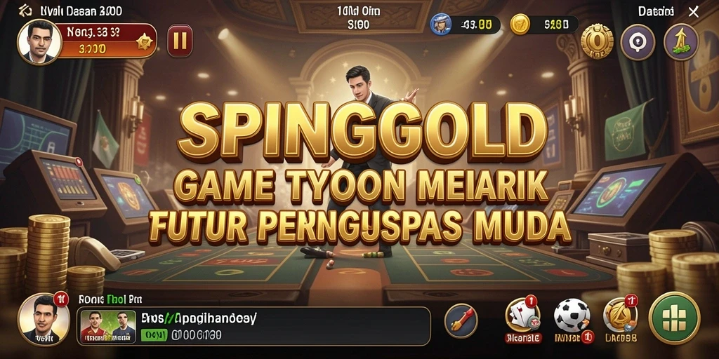Tampilan gameplay SPINGOLD yang seru dan menantang.