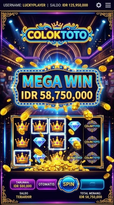 Tampilan aplikasi coloktoto yang menarik dan intuitif.
